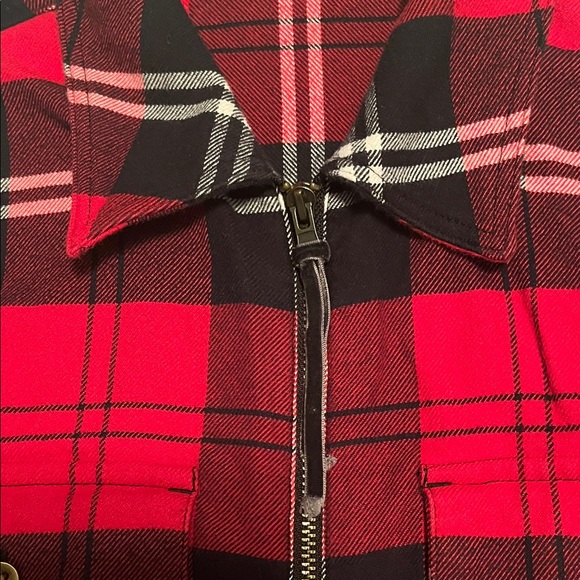 CHAPS Women’s Red Plaid Shirt - Picture 6 of 9